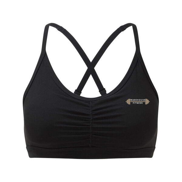 Warehouse Fitness  - Women's Ruched Sports Bra Thumbnail